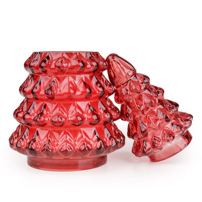 Candlelight Home candle Small Glass Christmas Tree Candle – Red Ho Ho Ho 6pk