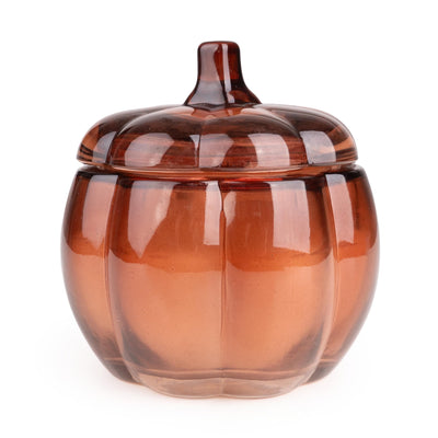 Candlelight Home candle Small Glass Pumpkin Candle - Brown 6pk