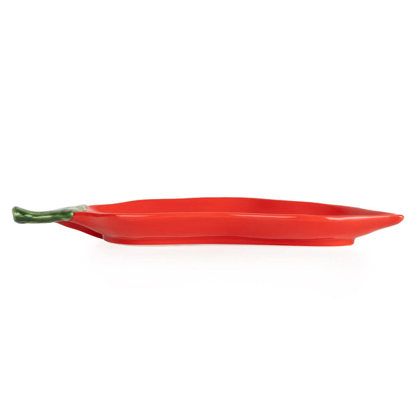 Chilli Shaped Serving Plate - 4PK - Candlelight Home