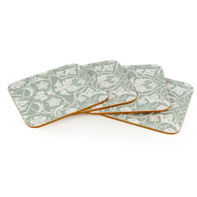 Candlelight Home Coasters Jeff Banks Set of 4 Coasters - Jacquard Sage Green 4pk