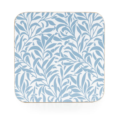 Candlelight Home Coasters Jeff Banks Set of 4 Coasters – Leafy Trellis Blue 4pk
