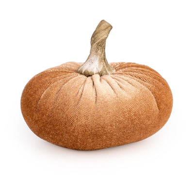 Candlelight Home Cushions & Throws Small Velour Pumpkin - Caramel 6pk