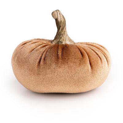 Candlelight Home Cushions & Throws Small Velour Pumpkin - Caramel 6pk