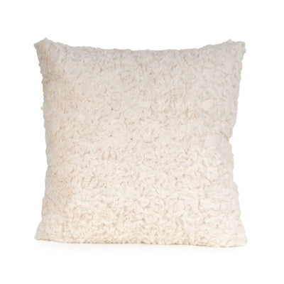 Candlelight Home Cushions & Throws Square Cushion - Faux Fur Cream 1pk