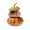 Candlelight Home Cushions & Throws Stacking Velour Pumpkin Cushion - Terracotta Hues 6pk