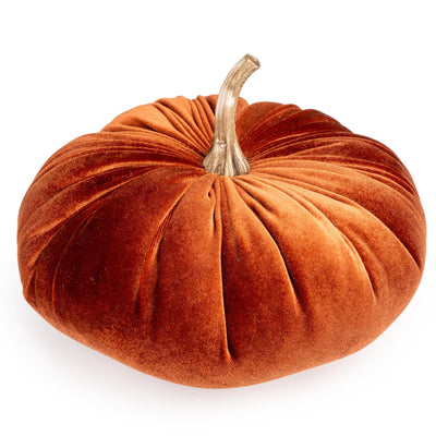 Candlelight Home Cushions & Throws Velour Pumpkin Cushion - Terracotta 6pk