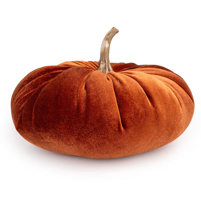 Candlelight Home Cushions & Throws Velour Pumpkin Cushion - Terracotta 6pk