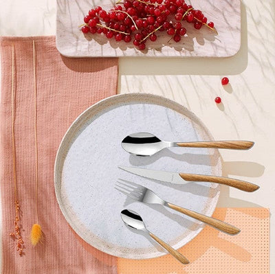Candlelight Home Cutlery Set Eclat 24-pcs Set wood effect 6pk