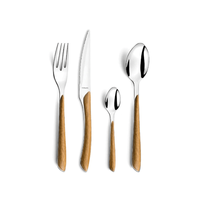 Candlelight Home Cutlery Set Eclat 24-pcs Set wood effect 6pk
