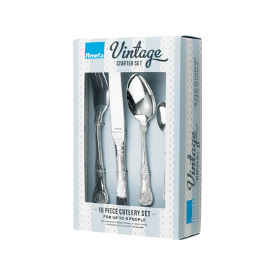 Candlelight Home Cutlery Set Kings Vintage 16pc Cutlery Set 6pk