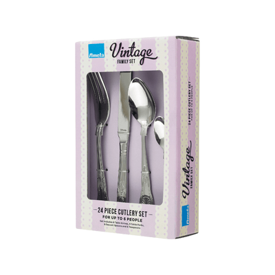Candlelight Home Cutlery Set Kings Vintage 24pc Cutlery Set 4pk