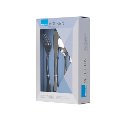 Candlelight Home Cutlery Set Sure Modern 16pc Cutlery Set 6pk