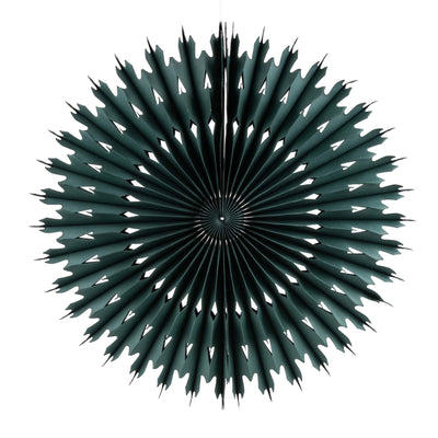 Candlelight Home Decorative Accessories 40cm Hanging Paper Star Decoration – Dark Green Hummingbird 6pk