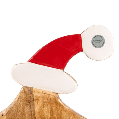 Candlelight Home Decorative Accessories Large Christmas Tree Ornament Mango Wood with Enamel 2pk