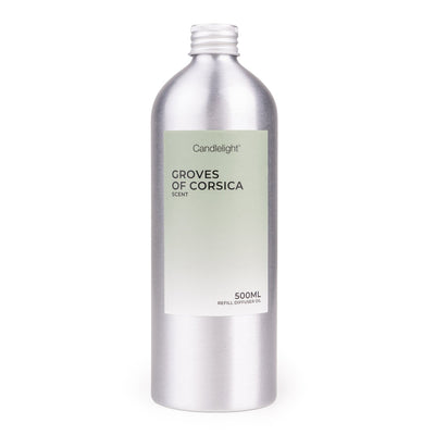 Candlelight Home Diffuser Oil 500ml Reed Diffuser Oil Refill - Groves of Corsica Scent 6pk