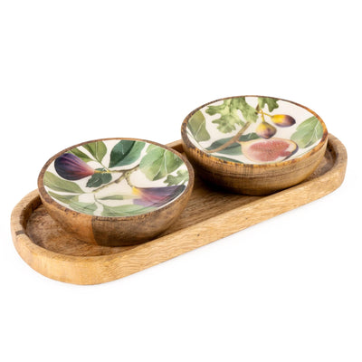 Candlelight Home Dipping Bowls Set of 2 Dipping Bowls - Figs