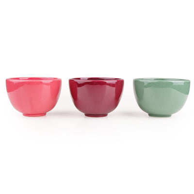 Candlelight Home Dipping Bowls Set of 3 Dipping Bowls on Dish - Fig & Pomegranate 1pk