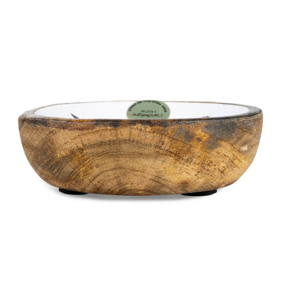 Candlelight Home Dipping Bowls Small Bowl Mango Wood and Enamel Fish - White Harbour 4pk
