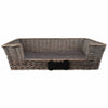 Candlelight Home dog bed basket Extra Large Dog Basket - Grey 4PK
