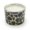 Candlelight Home DOUBLE WICK WAX FILLED POT WITH GIRAFFE DESIGN – 5% AMBER SHEA SCENT (3016-6651)