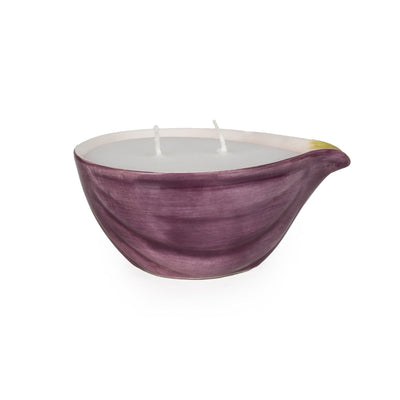 Candlelight Home FIG SHAPED CERAMIC CANDLE - 5% FIG & APPLE SCENT