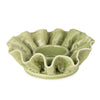 Candlelight Home FLOWER SHAPED TEALIGHT HOLDER - GREEN