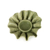 Candlelight Home FLOWER SHAPED TEALIGHT HOLDER - GREEN