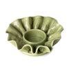 Candlelight Home FLOWER SHAPED TEALIGHT HOLDER - GREEN