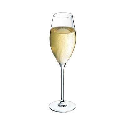 Candlelight Home flute glass Set of 4 Swirly 24cl Flute Glasses - 2pk