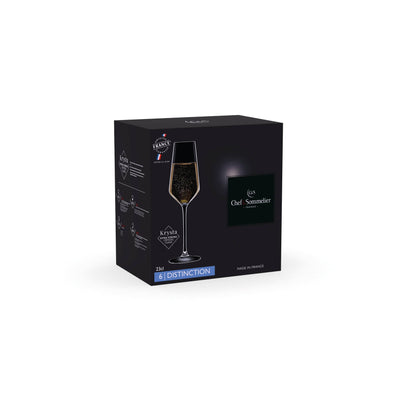 Candlelight Home flute glass Set of 6 23cl Champagne Flutes - Distinction 4pk