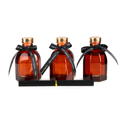 Candlelight Home fragrance gift set Set of 3 Reed Diffuser Gift Set - Eastern Bluebird 6pk