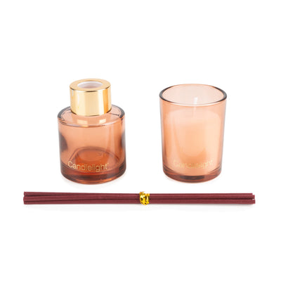 Candlelight Home Gift Sets Candle & Diffuser Gift Set – Fig & Pomegranate 6pk