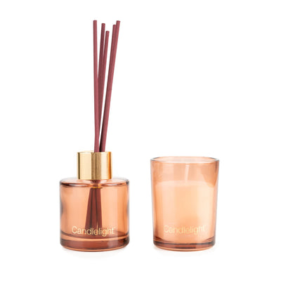 Candlelight Home Gift Sets Candle & Diffuser Gift Set – Fig & Pomegranate 6pk