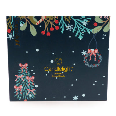 Candlelight Home Gift Sets Diffuser & Candle Gift Set - Trees in Blue 6pk