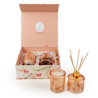 Candlelight Home Gift Sets Gift Set - Violet & Iris Flower 6pk