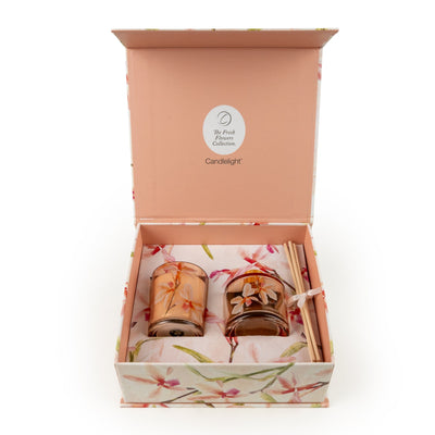 Candlelight Home Gift Sets Gift Set - Violet & Iris Flower 6pk
