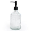 Candlelight Home Glass Clear Soap Dispenser Soap With Black Pump 4PK