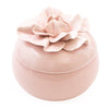 Candlelight Home Jeff Banks Ceramic Flower Candle Pot - Blush