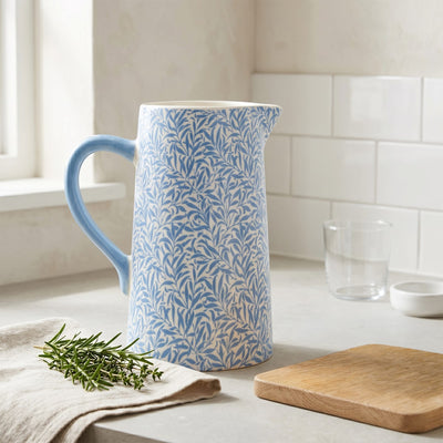 Candlelight Home Jugs Jeff Banks Large Jug - Leafy Trellis Blue 1pk