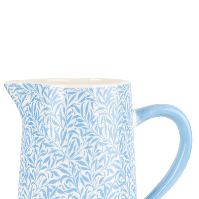 Candlelight Home Jugs Jeff Banks Large Jug - Leafy Trellis Blue Sage Green 1pk