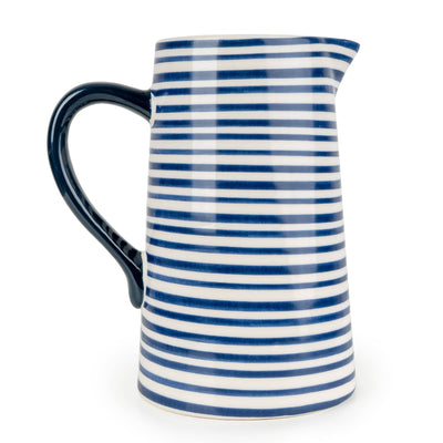 Candlelight Home Jugs Jeff Banks Large Jug - Stripes Blue 1pk