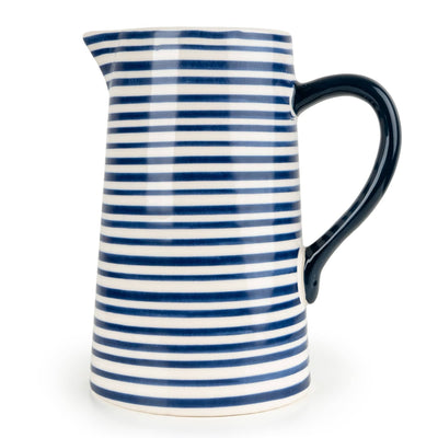 Candlelight Home Jugs Jeff Banks Large Jug - Stripes Blue 1pk