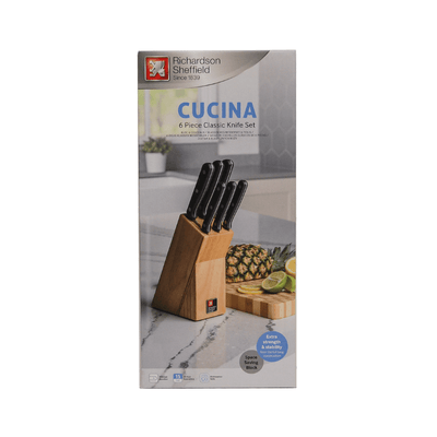 Candlelight Home Knife Block Cucina 6pc Knife Block 4pk