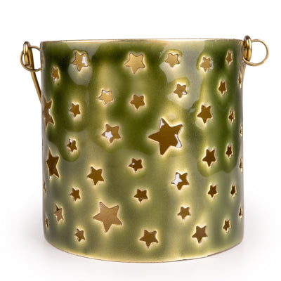 Candlelight Home Lanterns Star Cut Out Lantern – Green Hummingbird 6pk
