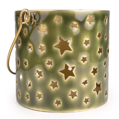 Candlelight Home Lanterns Star Cut Out Lantern – Green Hummingbird 6pk