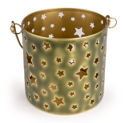 Candlelight Home Lanterns Star Cut Out Lantern – Green Hummingbird 6pk