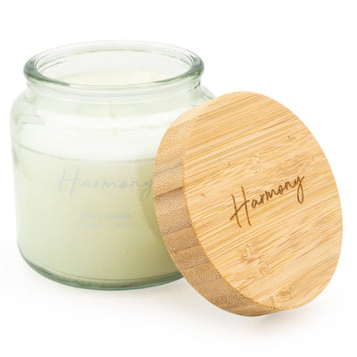 Candlelight Home LARGE CANDLE BAMBOO LID 'HARMONY'