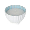 Candlelight Home LARGE EMBOSSED SHELL WAX FILLED POT REACTIVE GLAZE