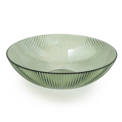 Candlelight Home LARGE GLASS BOWL GREEN