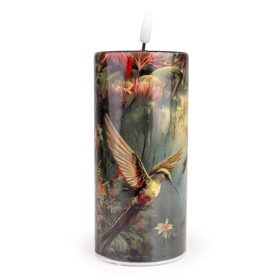 Candlelight Home LED Candle Large Glass LED Candle- Hummingbird 1pk
